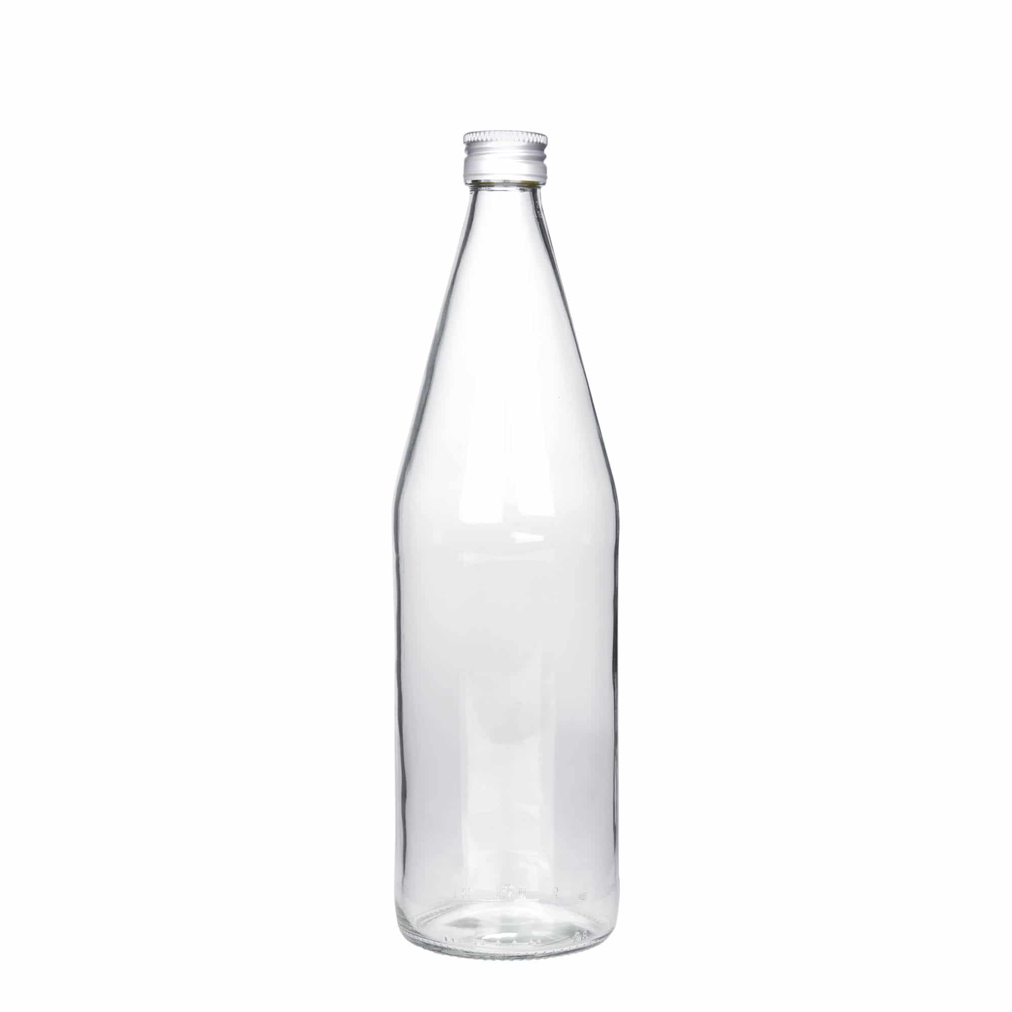 750 ml universalflaska morotsform, glas, öppning: PP 28