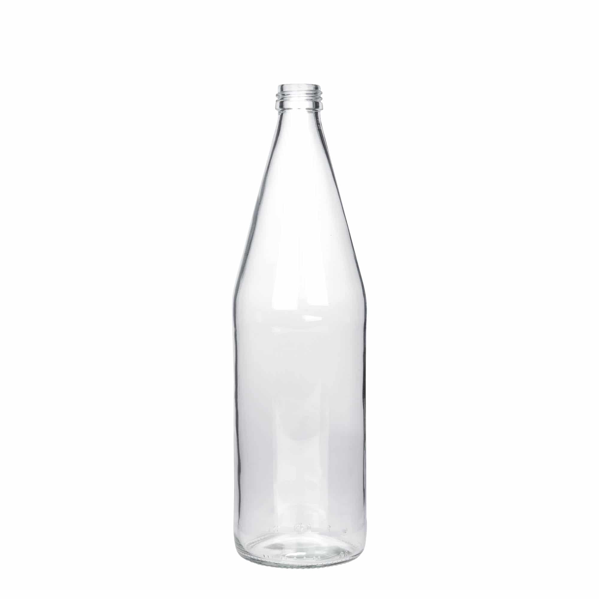 750 ml universalflaska morotsform, glas, öppning: PP 28