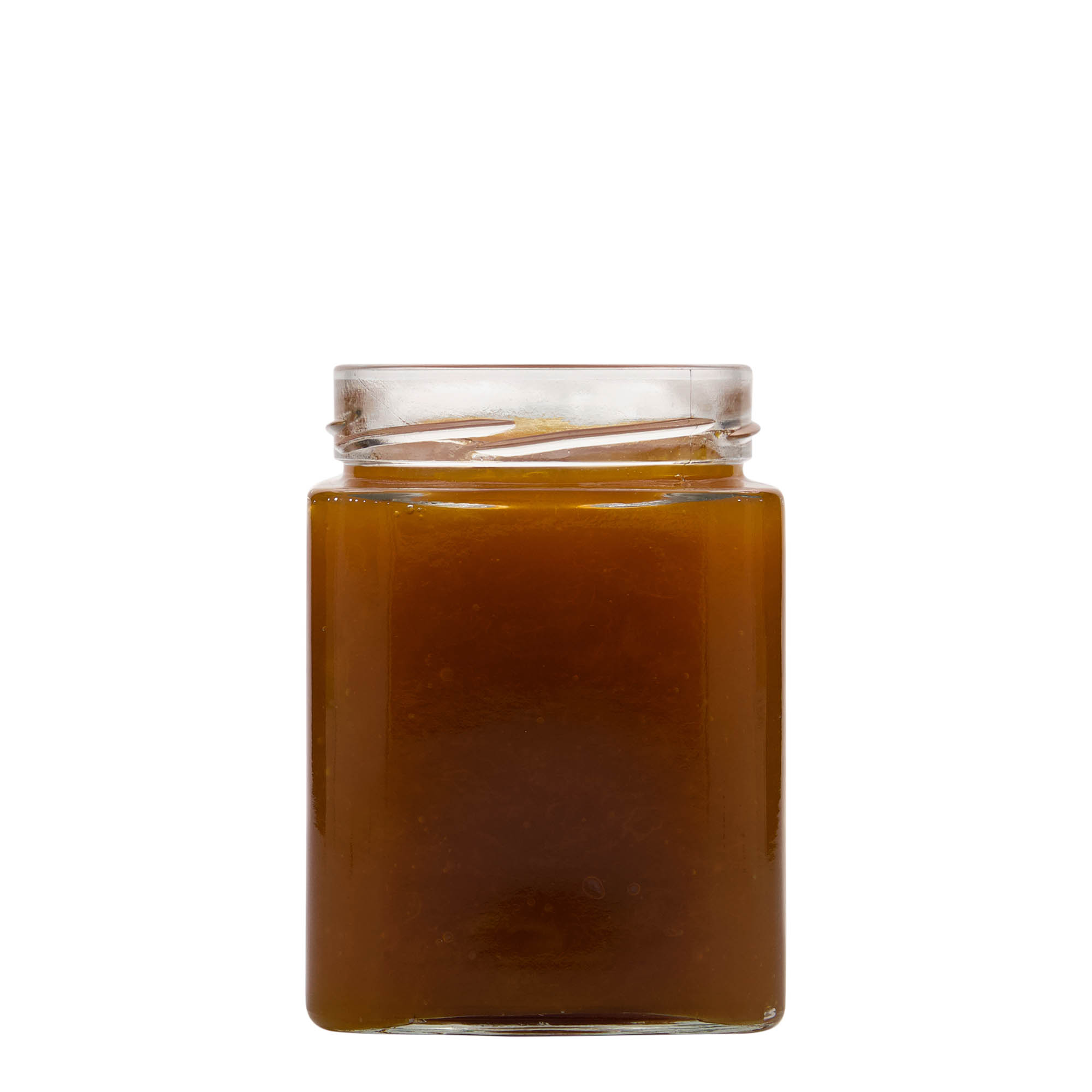 580 ml fyrkantigt glas 'Ikarus', öppning: Deep-Twist-Off (DTO 82)