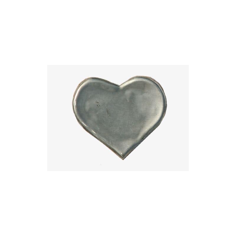 Tennetikett 'Hjärta', metall, silver Tennetikett 'Hjärta', metall, silver