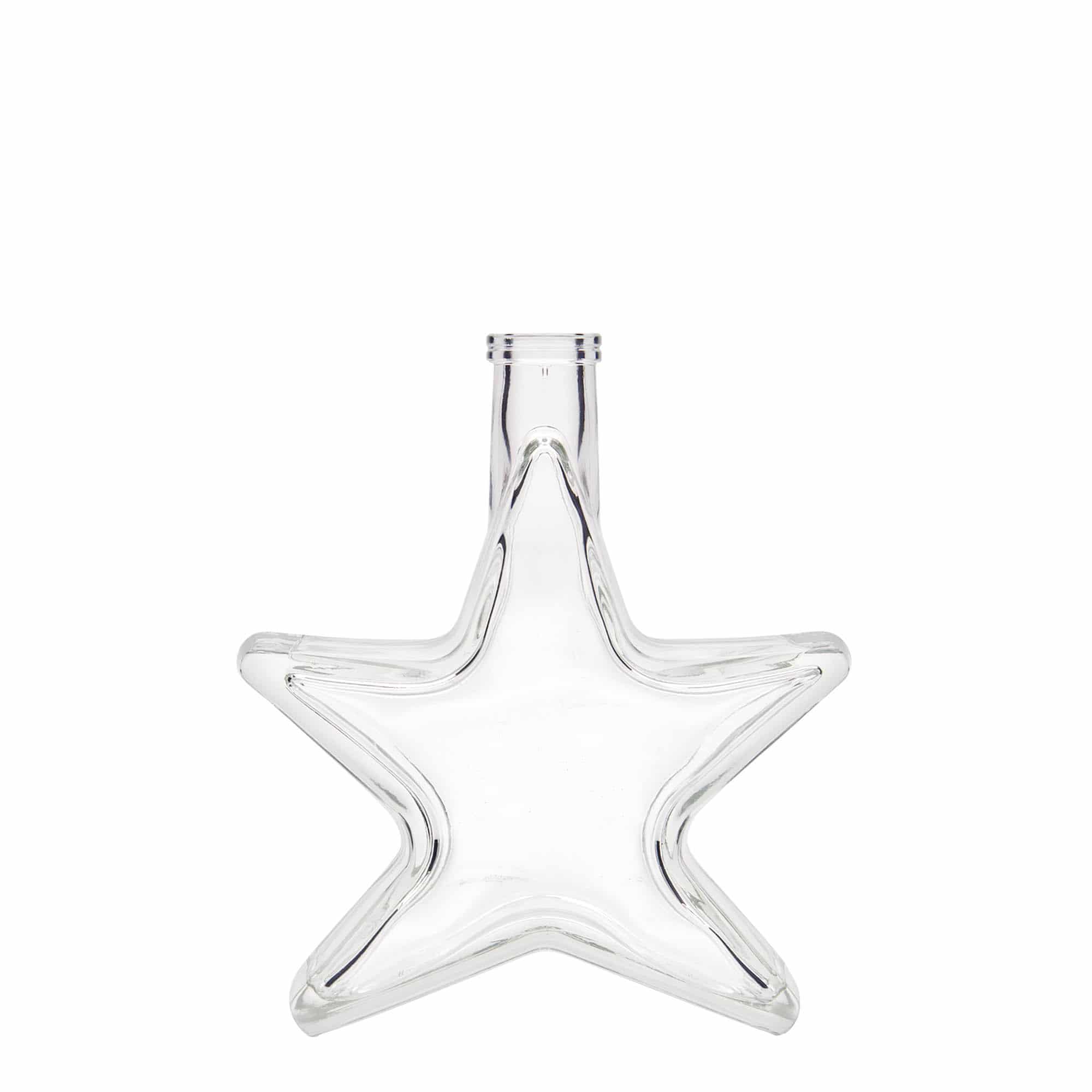 200 ml glasflaska 'Stjärna', mynning: kork