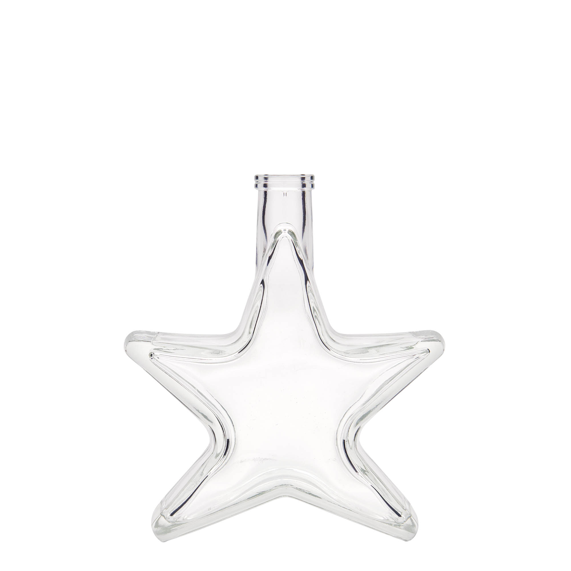 200 ml glasflaska 'Stjärna', mynning: kork