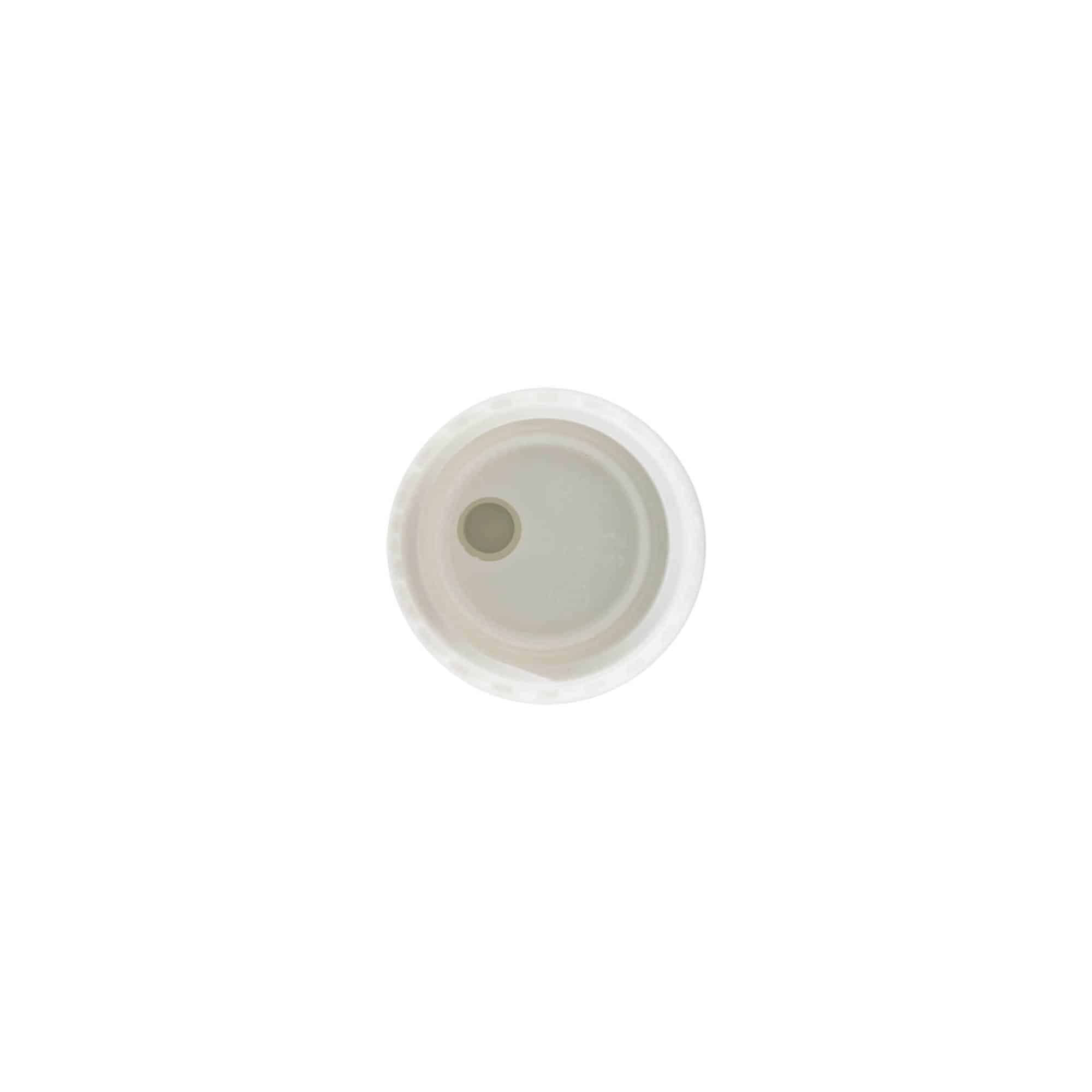 Skruvkapsel Disc Top, PP-plast, vit, för mynning: GPI 24/410