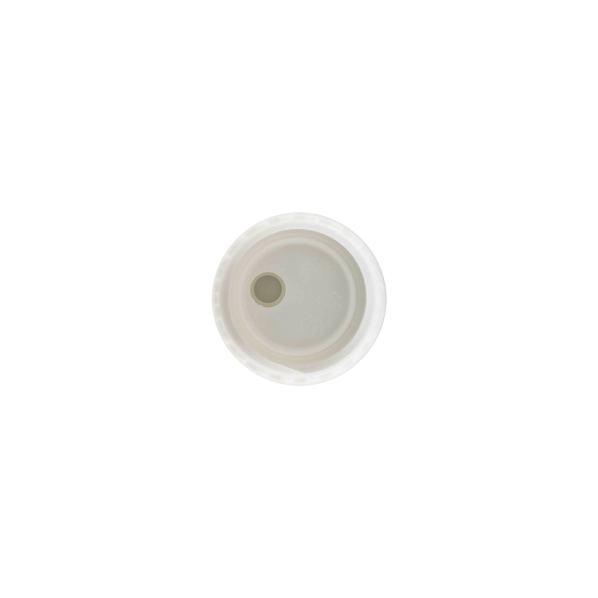 Skruvlock Disc Top, PP-plast, vitt, för öppning: 24/410