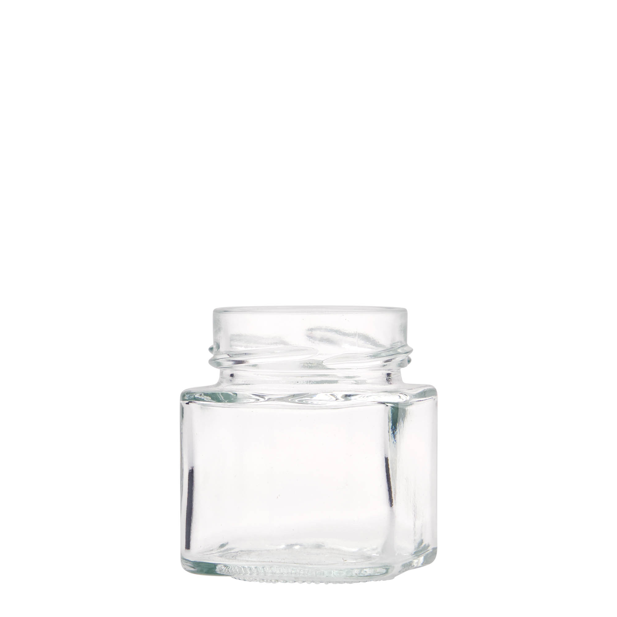 156 ml Fyrkantigt glas 'Funny', öppning: Deep-Twist-Off (DTO 58)