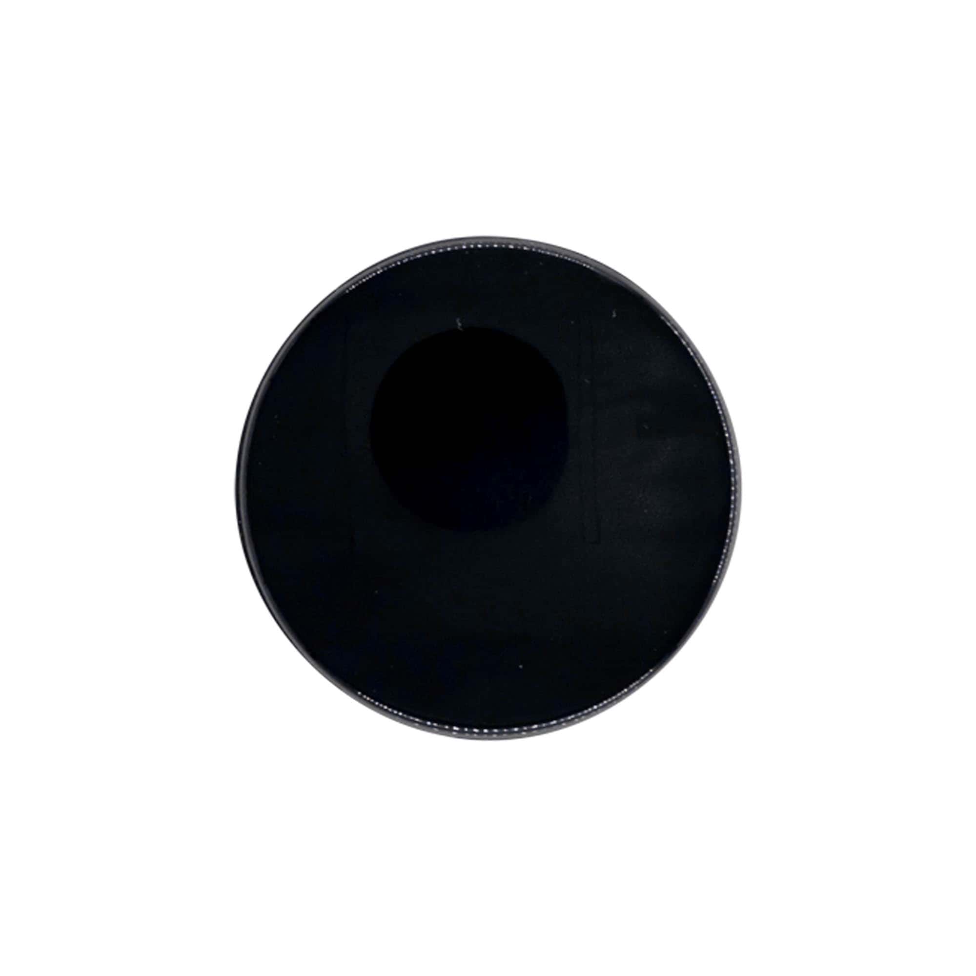 Lock för kryddburk kvarn, PP-plast, svart, för mynning: 38/400