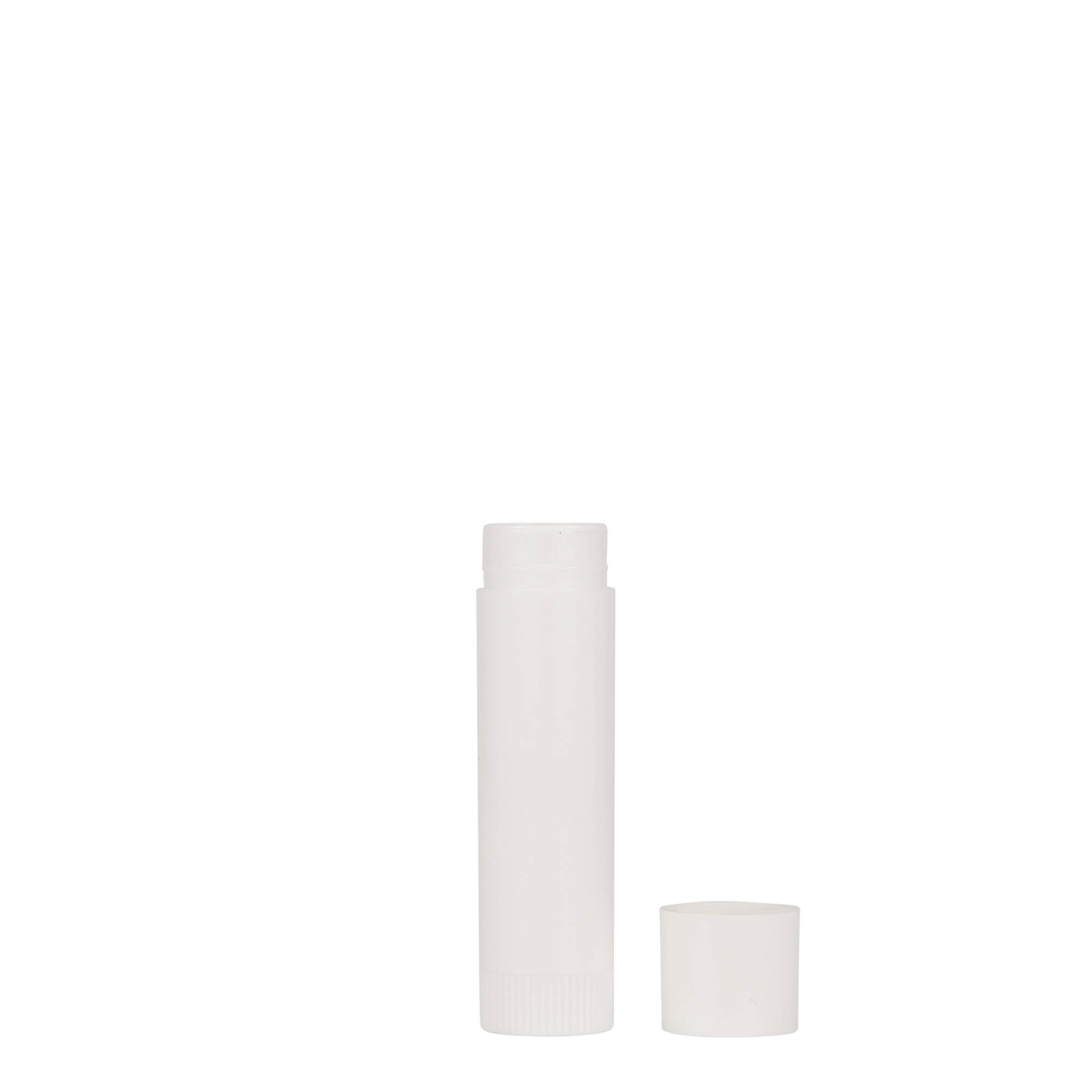 6 ml läppstiftshylsa, PP-plast, vit