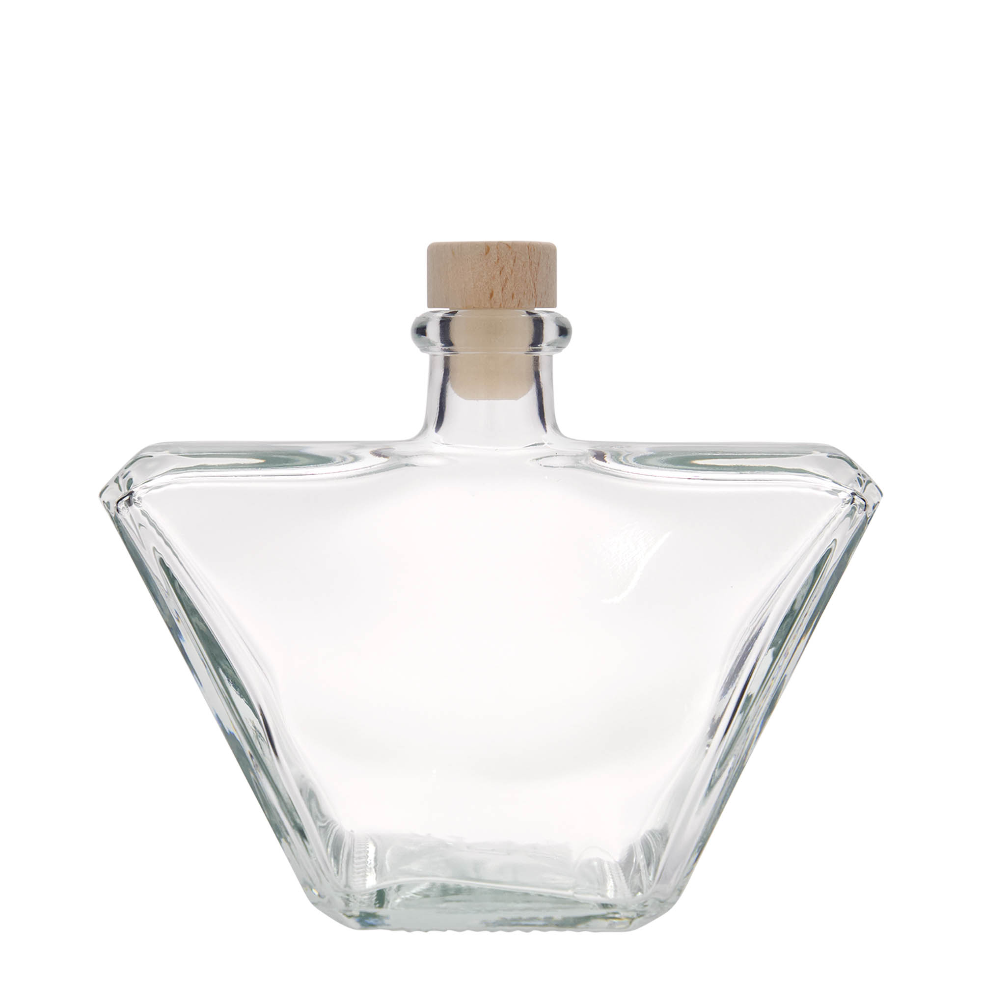 500 ml glasflaska 'Charly', rektangulär, öppning: kork 500 ml glasflaska 'Charly', rektangulär, öppning: kork