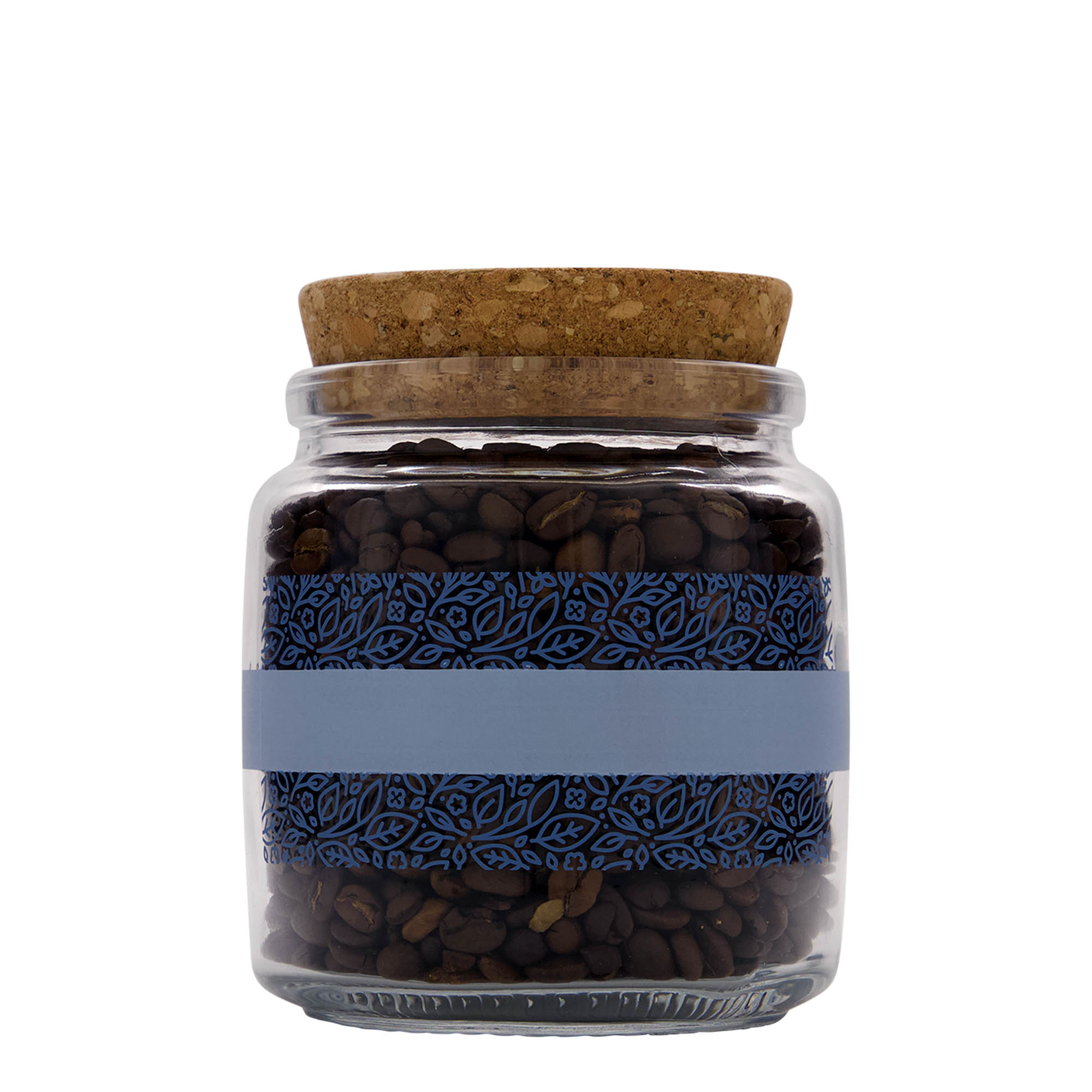 750 ml korkglas 'Giara', motiv: Naturalmente blu, öppning: kork 750 ml korkglas 'Giara', motiv: Naturalmente blu, öppning: kork