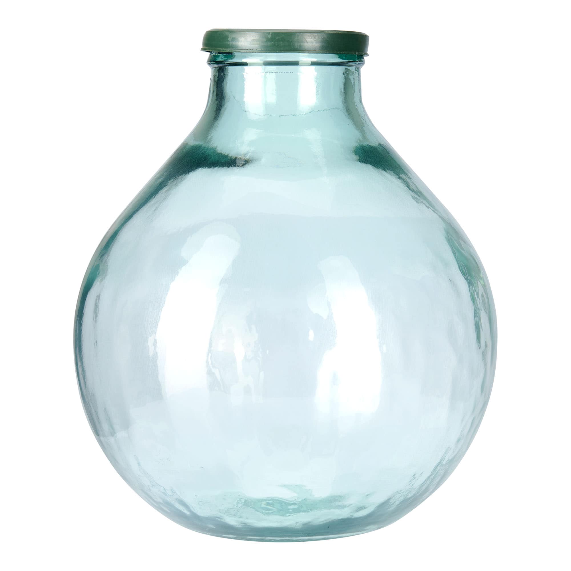 25 l ballongflaska med vid hals, glas, öppning: påklämningslock