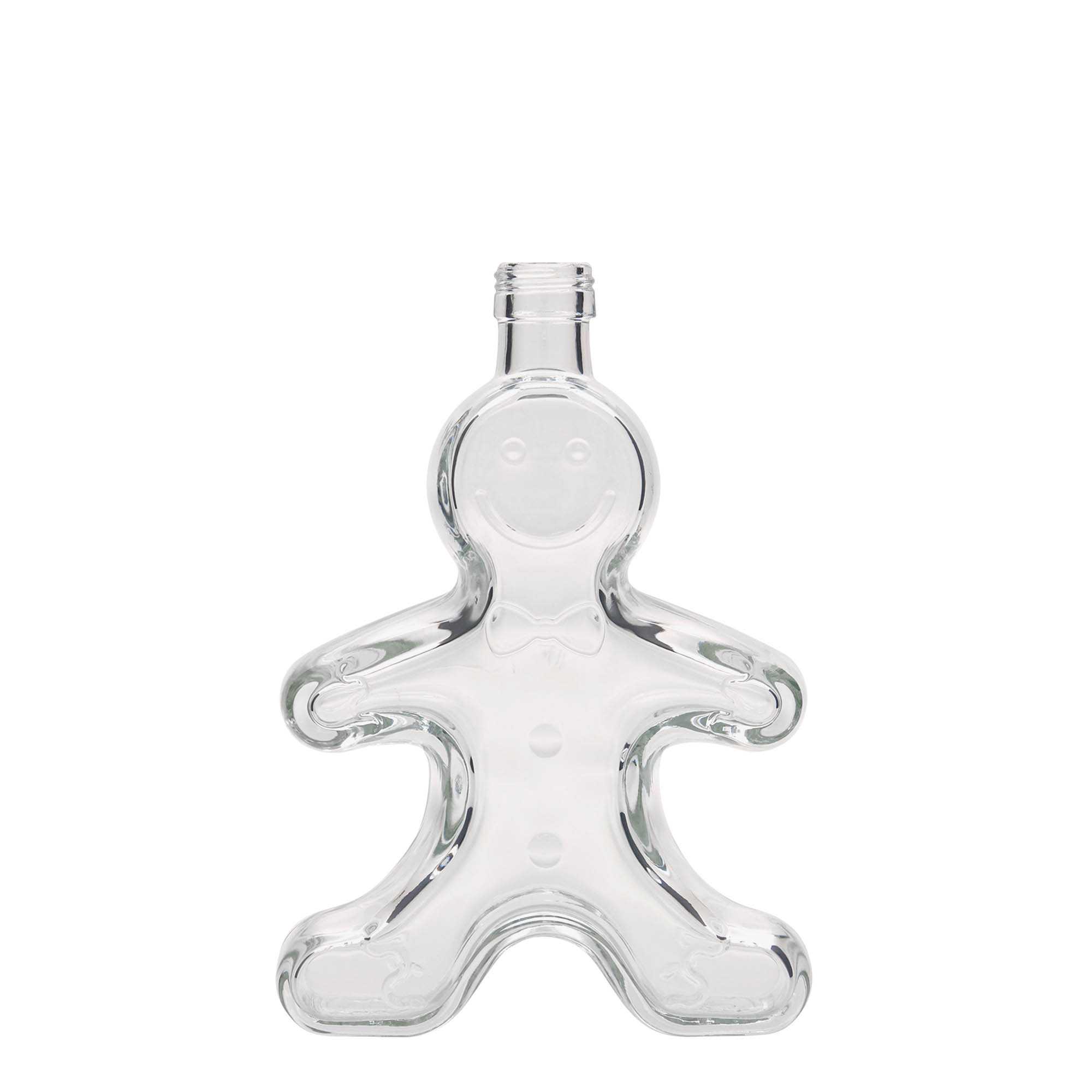 250 ml glasflaska 'Lebkuchenmann', öppning: PP 24 250 ml glasflaska 'Lebkuchenmann', öppning: PP 24