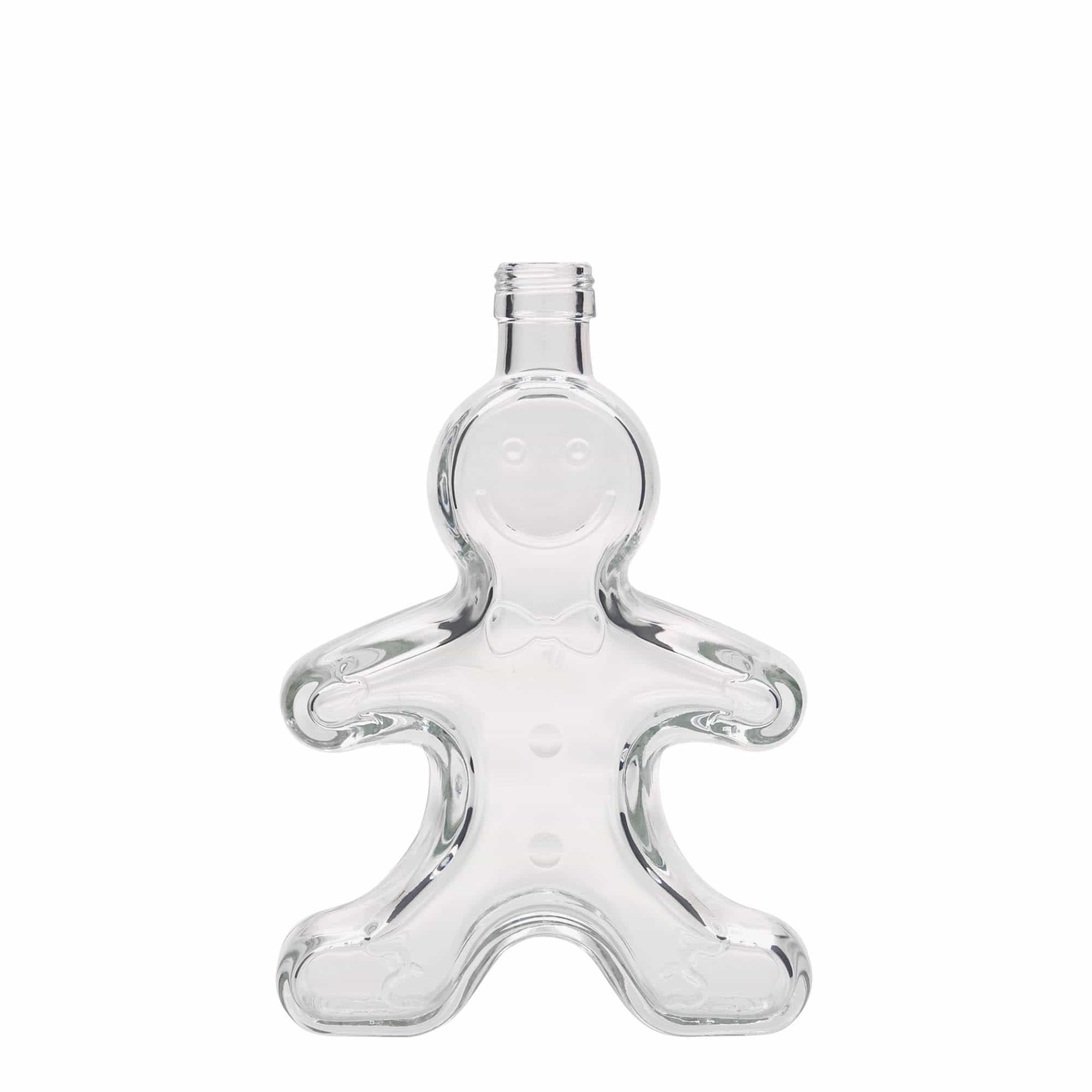 250 ml glasflaska 'Lebkuchenmann', öppning: PP 24