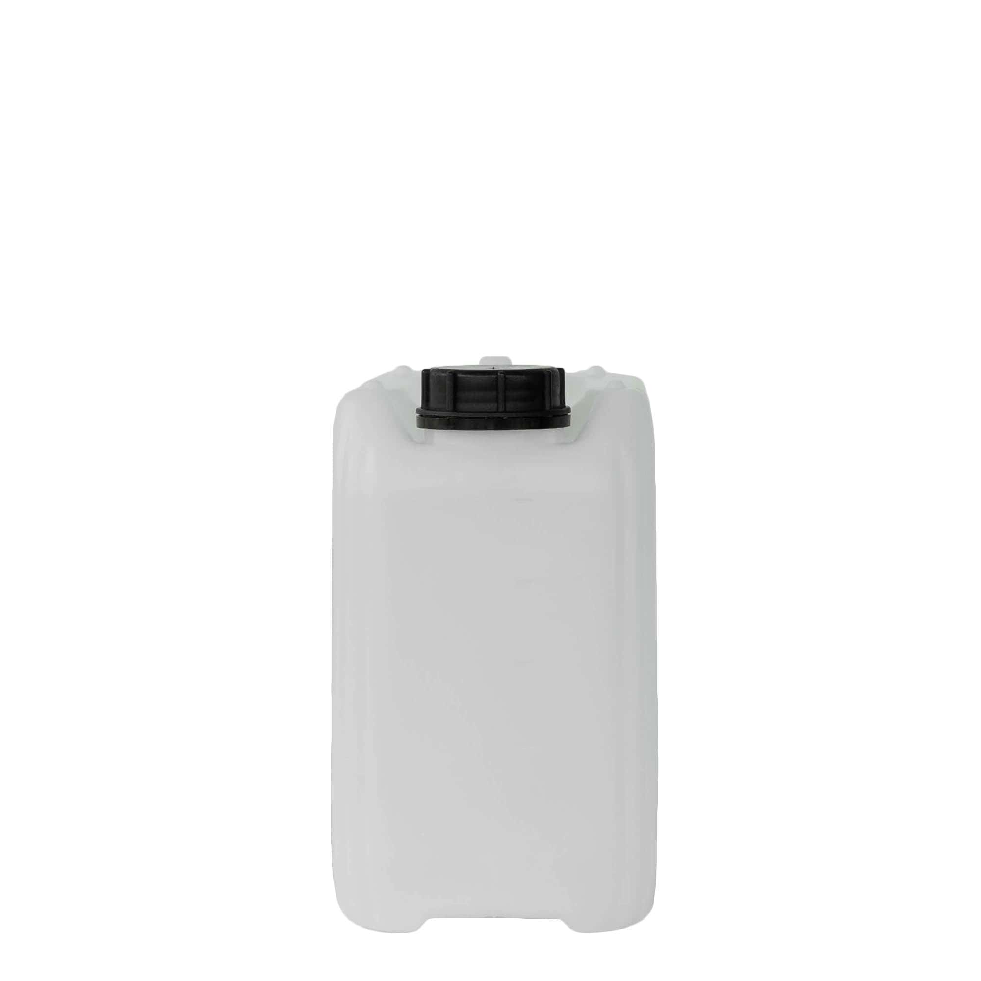5 l dunk, rektangulär, HDPE-plast, naturfärgad, öppning: ND 55 5 l dunk, rektangulär, HDPE-plast, naturfärgad, öppning: ND 55