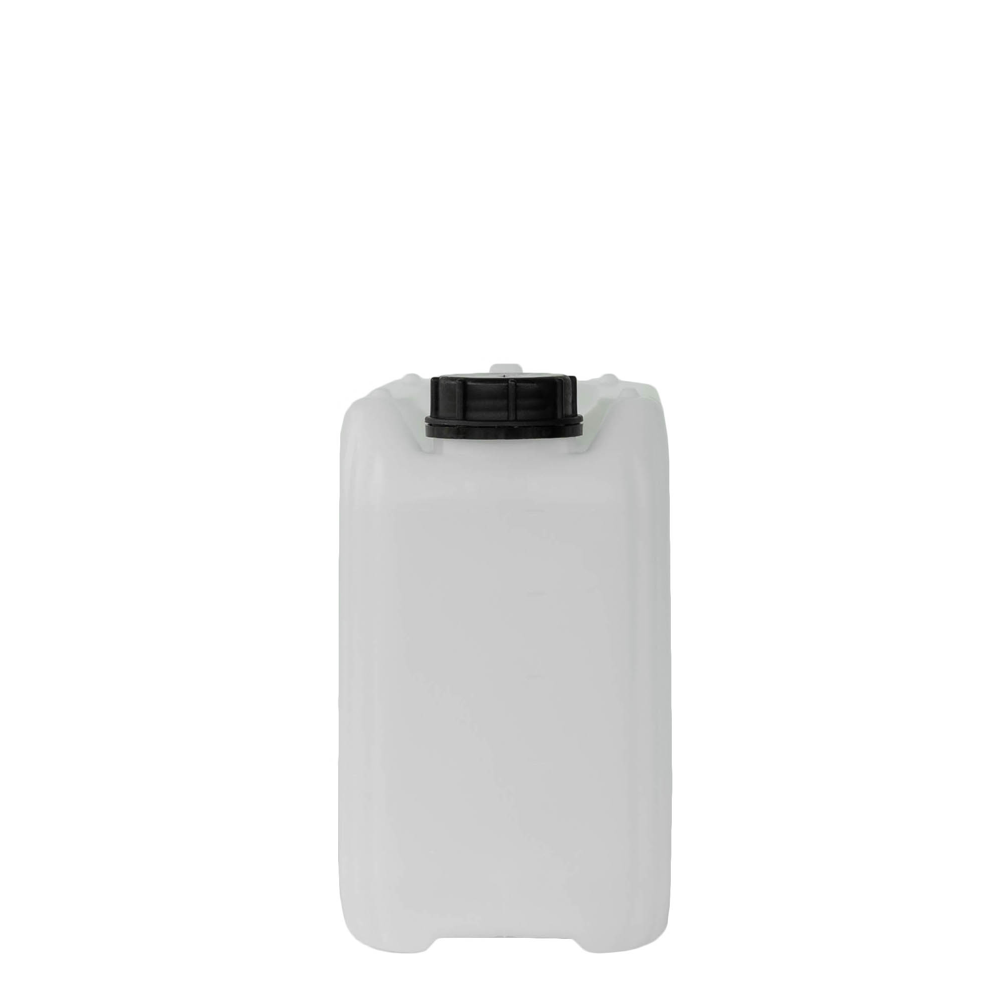 5 l dunk, rektangulär, HDPE-plast, naturfärgad, öppning: ND 55 5 l dunk, rektangulär, HDPE-plast, naturfärgad, öppning: ND 55