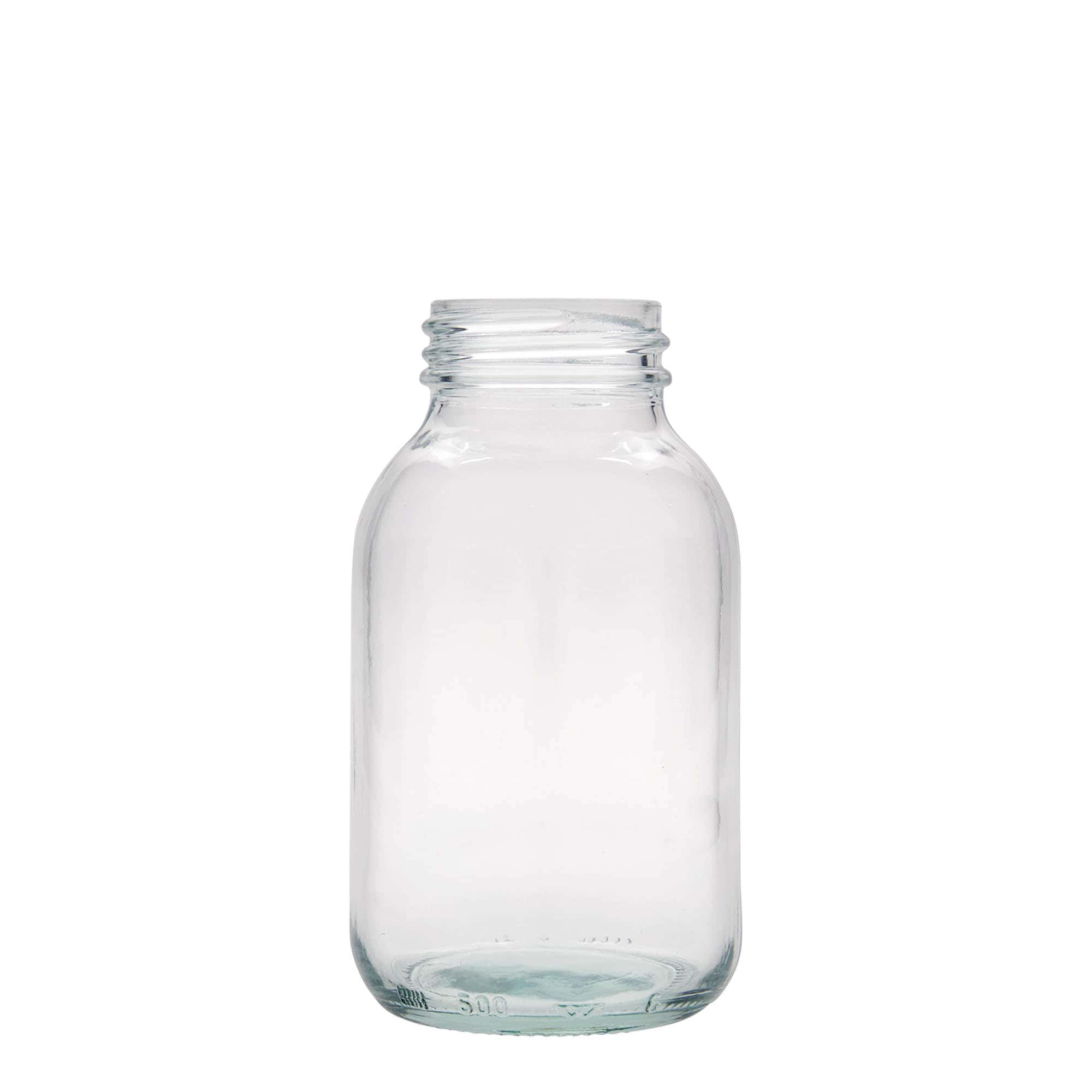 500 ml burk med bred hals, mynning: DIN 55 500 ml burk med bred hals, mynning: DIN 55