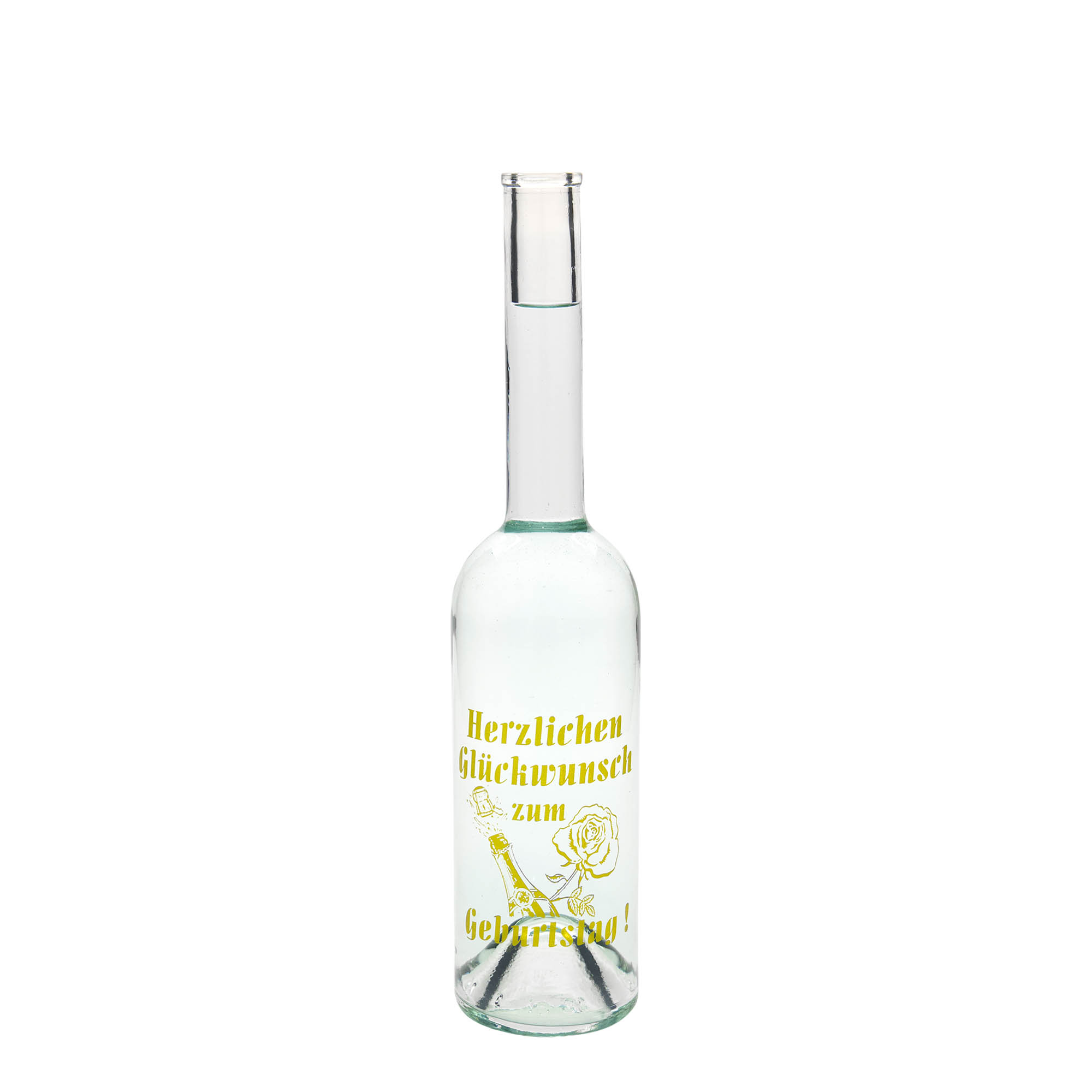 500 ml glasflaska Maximo tryckt 'Karneval', mynning: kork