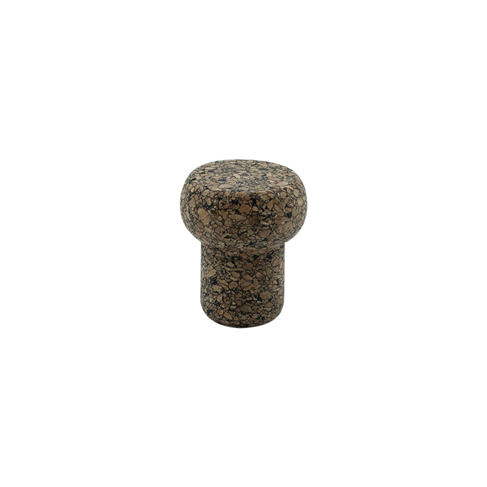 Handtagskork 'Barrel' 19,5 mm, Corkcoal, för mynning: Kork
