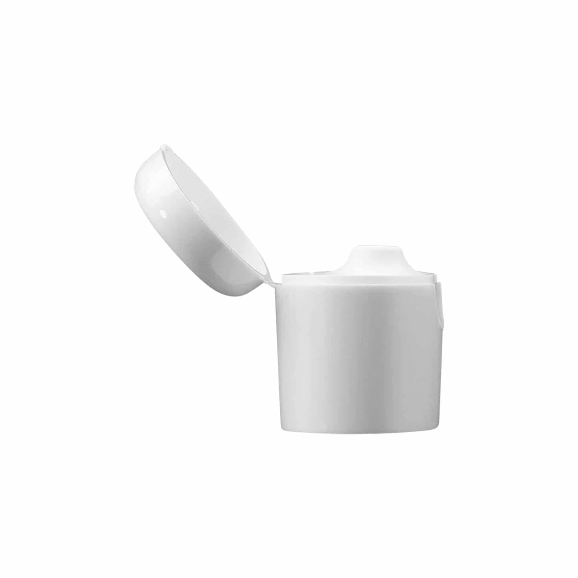 Skruvlock med gångjärn för 'Indy', plast, vit