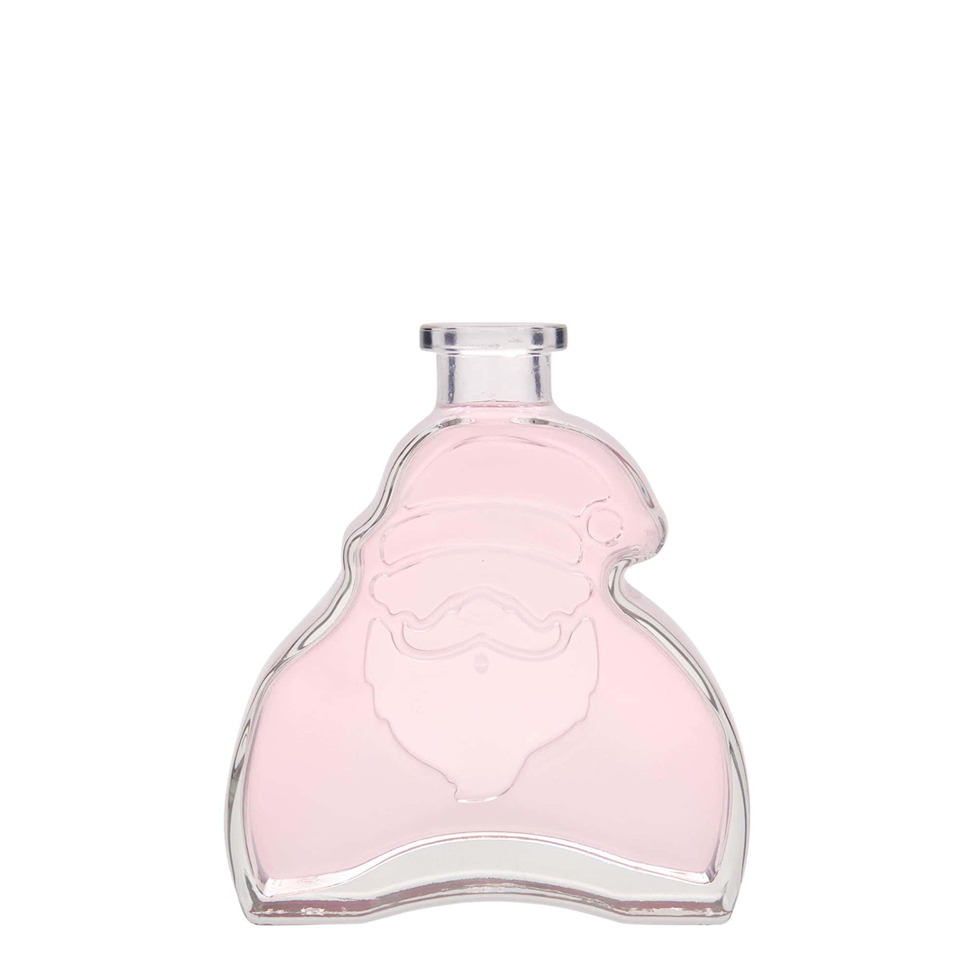 200 ml glasflaska 'Santa Claus', mynning: kork