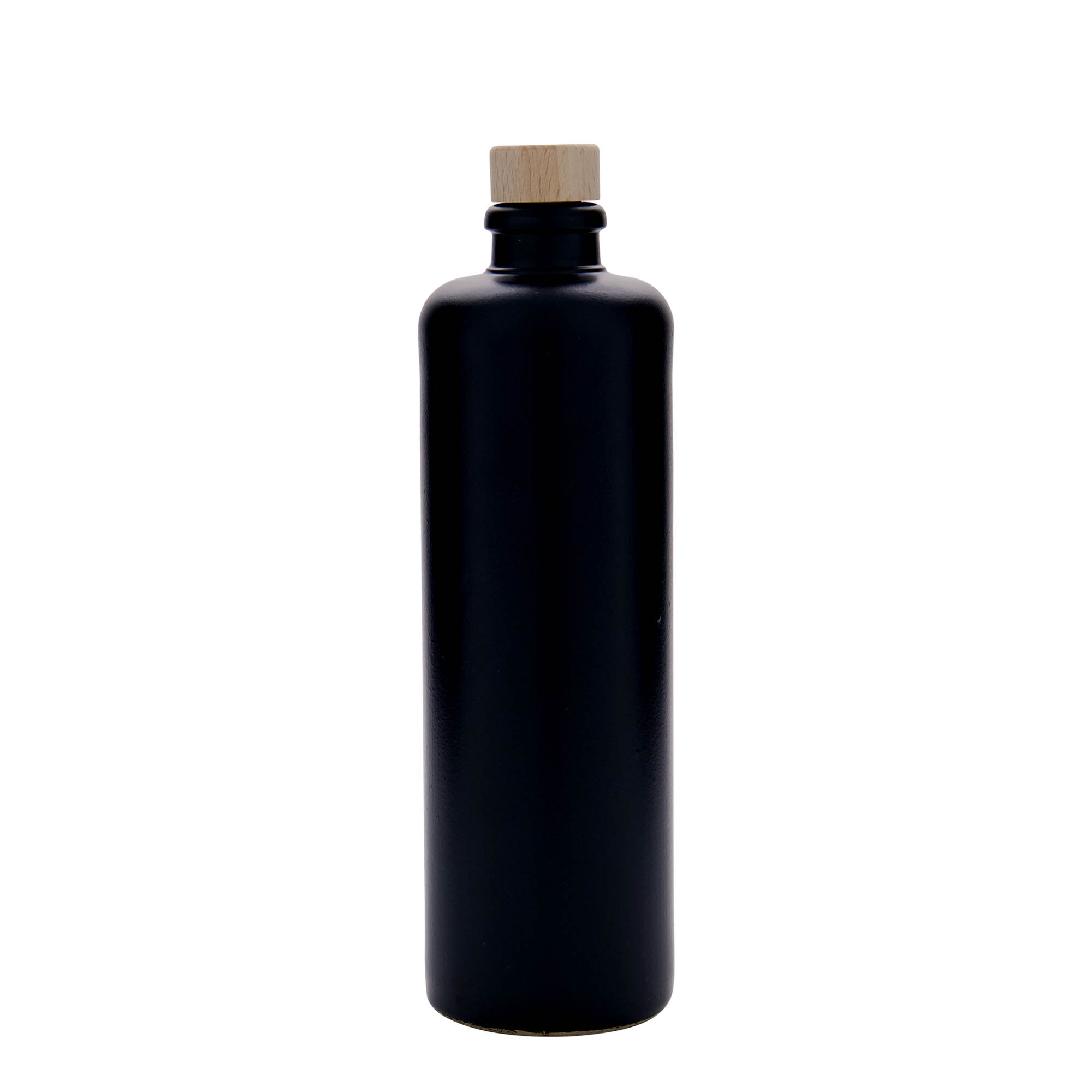 500 ml lerkrus, stengods, svart, mynning: kork 500 ml lerkrus, stengods, svart, mynning: kork